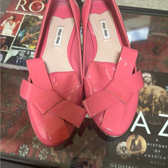 Miu Miu Shoes - 💗 Miu Miu Pink Patent Leather Flats – Size 39.5 (US 9.5) 💗